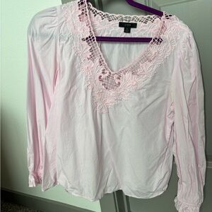 J Crew Women’s Light Pink long sleeve shirt